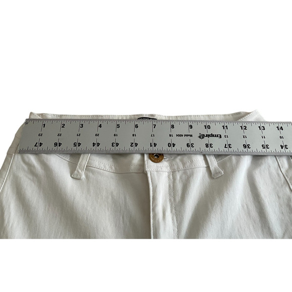 Redfox Jeans Womens Large White Lace Up Pants Skinny Grommet Stretch Shoestring - Picture 4 of 11